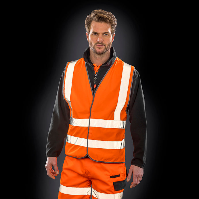 HI-VIS Veste ar ID lodziņu un rāvējslēdzēju RX201