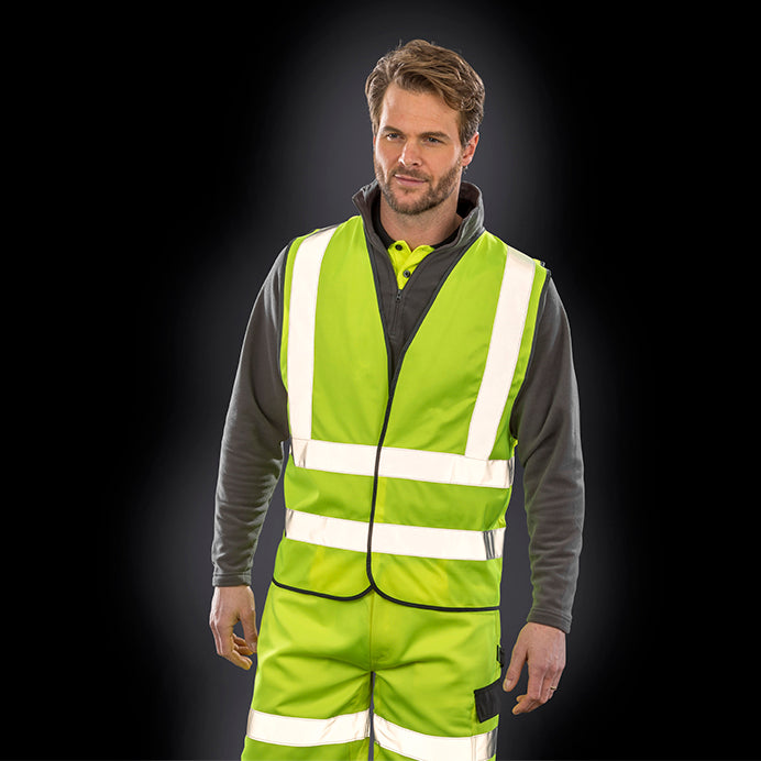 HI-VIS Veste ar ID lodziņu un rāvējslēdzēju RX201