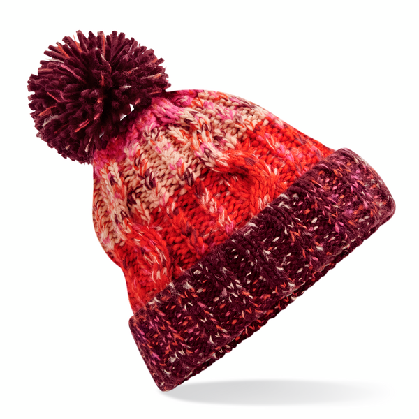 Corkscrew Pom Pom Beanie